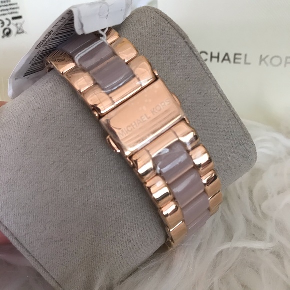 Michael Kors Women's Slim Runway two tone Watch - Picture 4 of 8